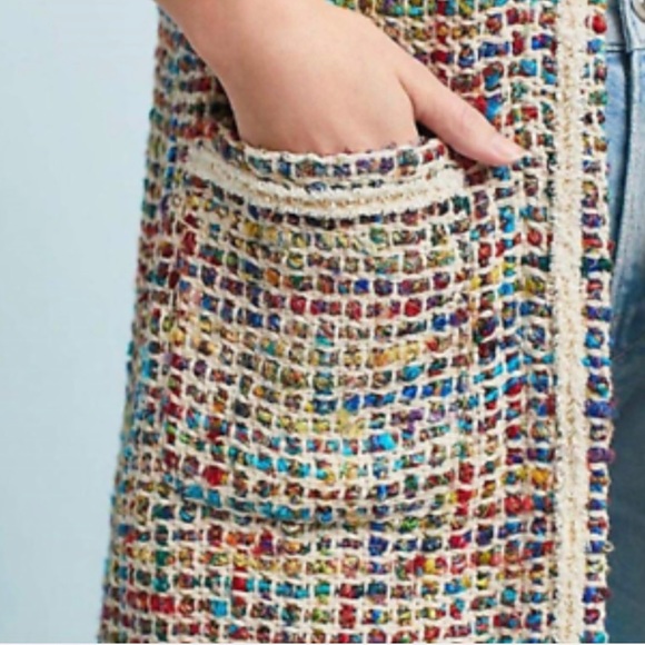 Anthropologie Tweed Berwyn Multicoloured Jacket - Picture 4 of 5